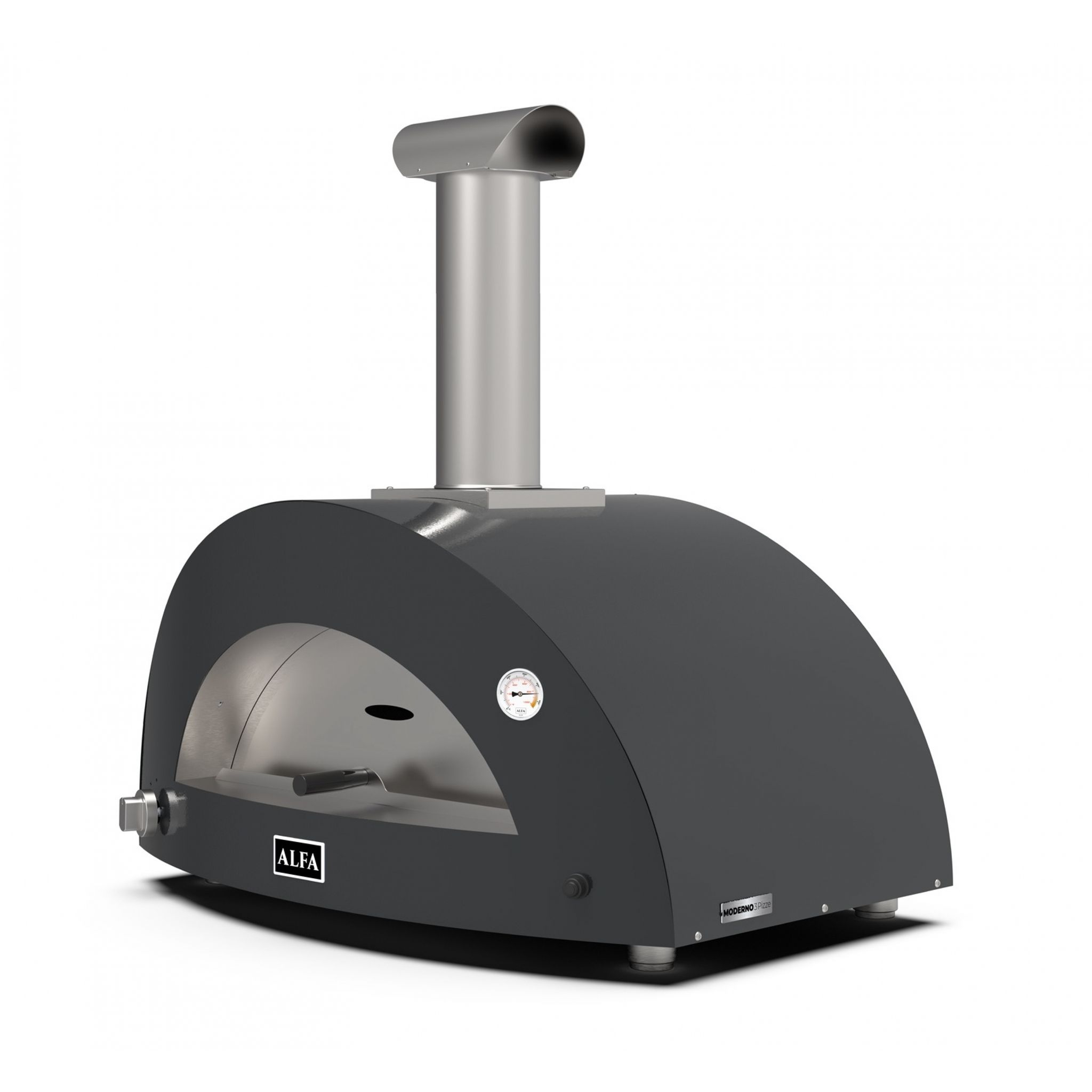 Forni Moderno 3 Pizze Hybrid Schiefer Grau - Alfa Forni Moderno 3 Pizze Hybrid Schiefer Grau - Alfa