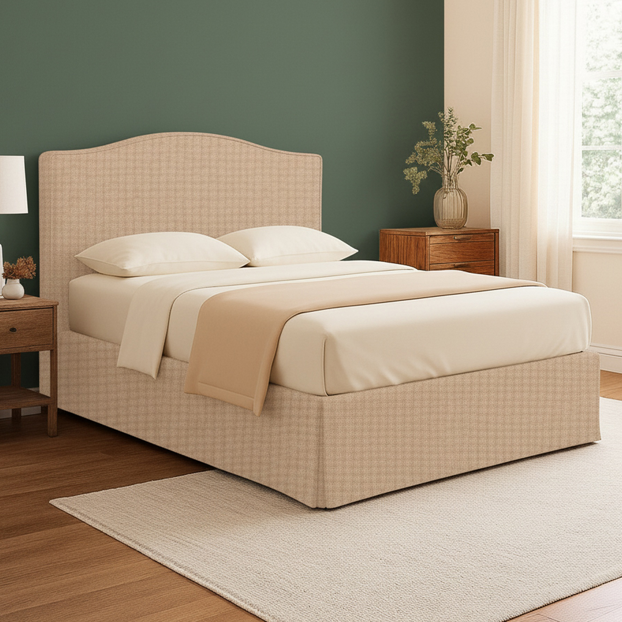 Bett Anderthalb Plätze, Blyth, Abziehbar, Beige Bett Anderthalb Plätze, Blyth, Abziehbar, Beige