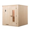 Weka Sauna Halmstad 2 mit Holztür und Fronteinstieg – 68 mm 7,5 kW Bio-Kombiofen BioS inkl. Steuerung