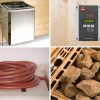 Weka Sauna Halmstad 2 mit Holztür und Fronteinstieg – 68 mm 7,5 kW Bio-Kombiofen BioS inkl. Steuerung