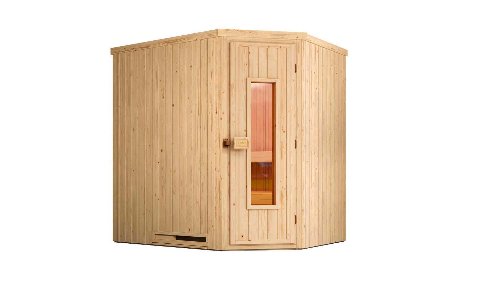 Weka Sauna Varberg 1 / 7,5 kW Saunaofen OS inkl. Steuerung Ganzglastür und Fensterelement