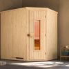 Weka Sauna Varberg 1 / 7,5 kW Saunaofen OS inkl. Steuerung Ganzglastür und Fensterelement