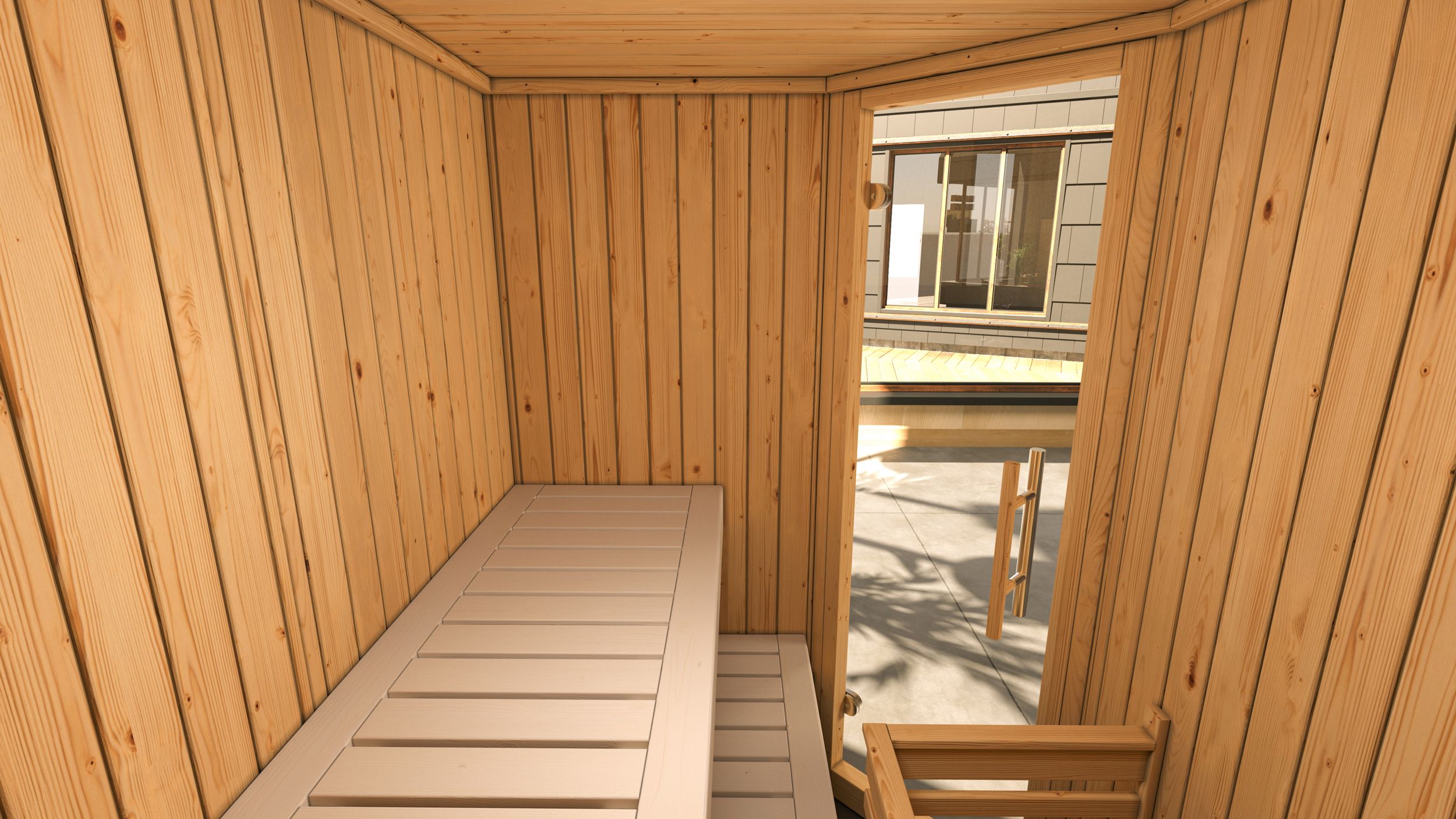 Weka Sauna Varberg 1 / 7,5 kW Saunaofen OS inkl. Steuerung Ganzglastür und Fensterelement