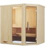 Weka Sauna Varberg 1 / 7,5 kW Saunaofen OS inkl. Steuerung Ganzglastür und Fensterelement