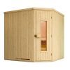 Weka Sauna Varberg 3 / ohne Ofen Massivholztür u. Glaseinsatz