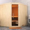 Weka Sauna Varberg 3 / 7,5 kW Bio-Kombiofen BioS inkl. Steuerung- Ganzglastür u. Fensterelement