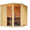 Weka Sauna Varberg 3 / ohne Ofen Massivholztür u. Glaseinsatz