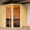 Weka Sauna Varberg 3 / 7,5 kW Bio-Kombiofen BioS inkl. Steuerung- Ganzglastür u. Fensterelement