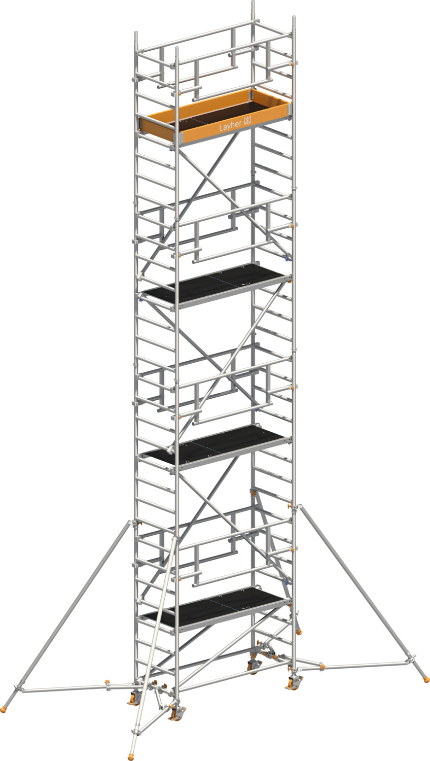 Layher Rollgerüst Uni Leicht P2 Safety Plus Mit Doppelgeländer Und Ausziehbaren Gerüststützen 9,10m Ah Layher Rollgerüst Uni Leicht P2 Safety Plus Mit Doppelgeländer Und Ausziehbaren Gerüststützen 9,10m Ah