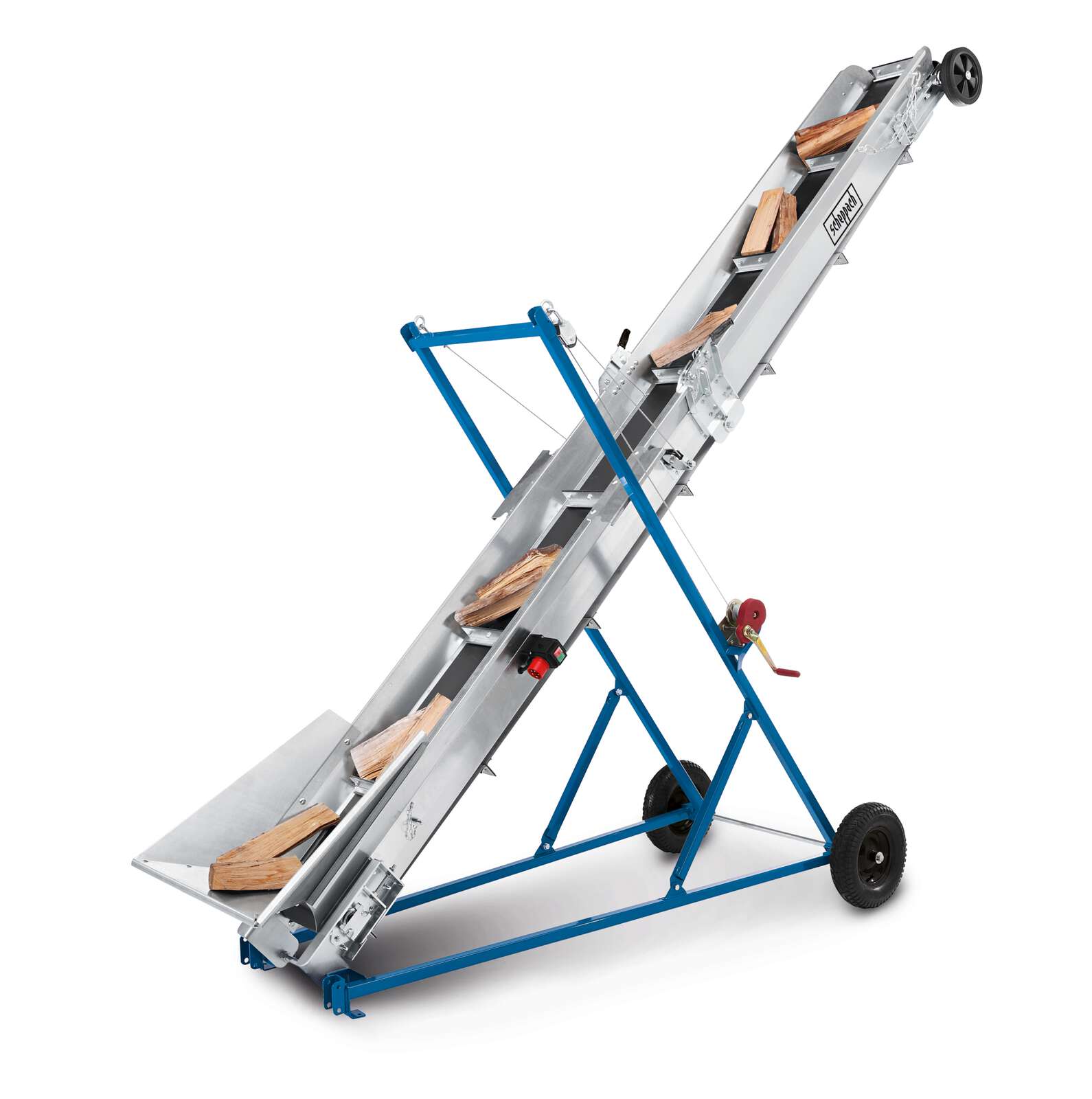 Förderband Muli 4500 scheppach - 230V 50Hz 1100W | 3500mm Förderhöhe | 4500mm Förderlänge Förderband Muli 4500 scheppach - 230V 50Hz 1100W | 3500mm Förderhöhe | 4500mm Förderlänge