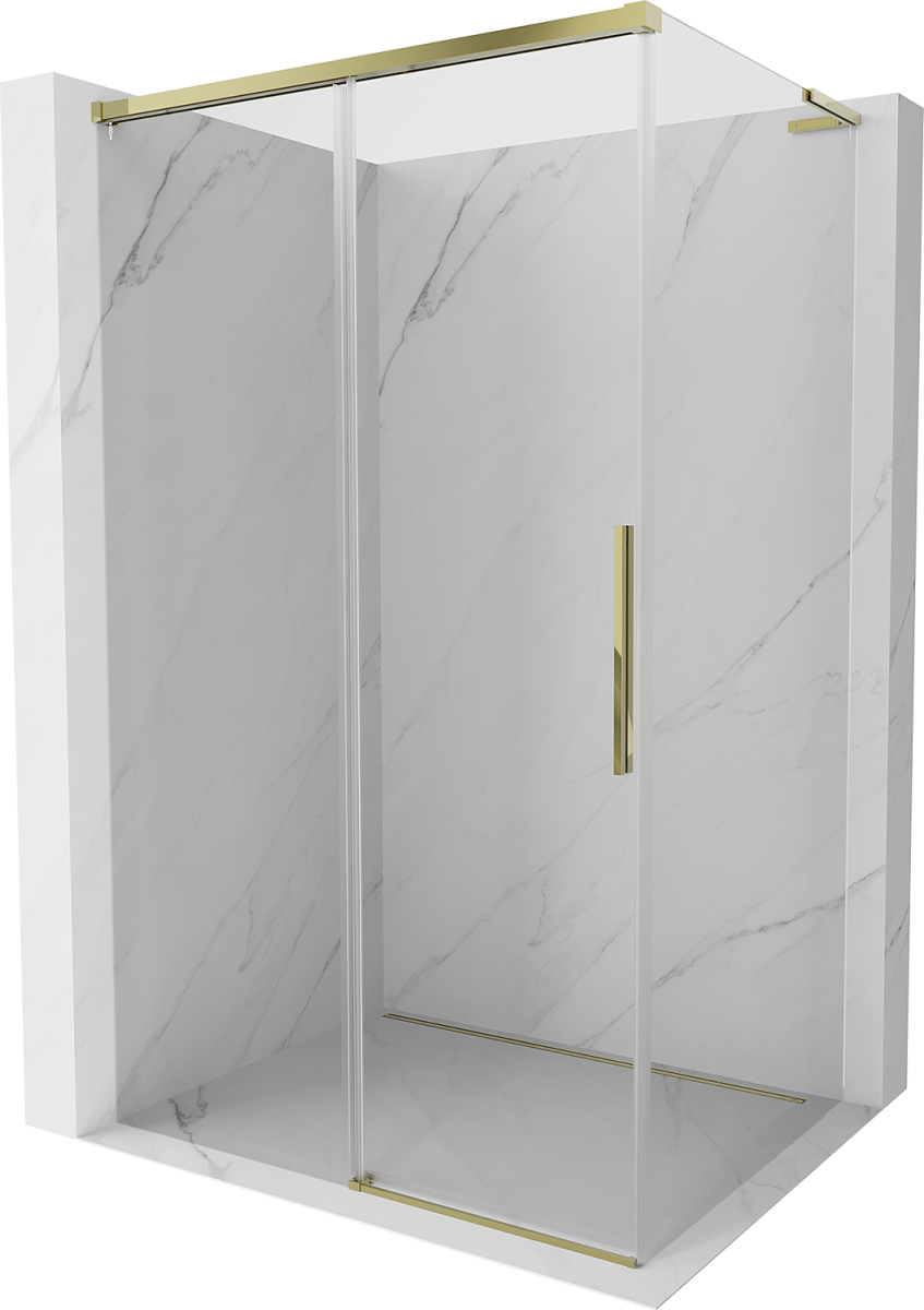Mexen Rox L Duschkabine Schiebbar 115 X 100 Cm, Transparent, Gold - 8c2l-115-100-50-00 Mexen Rox L Duschkabine Schiebbar 115 X 100 Cm, Transparent, Gold - 8c2l-115-100-50-00
