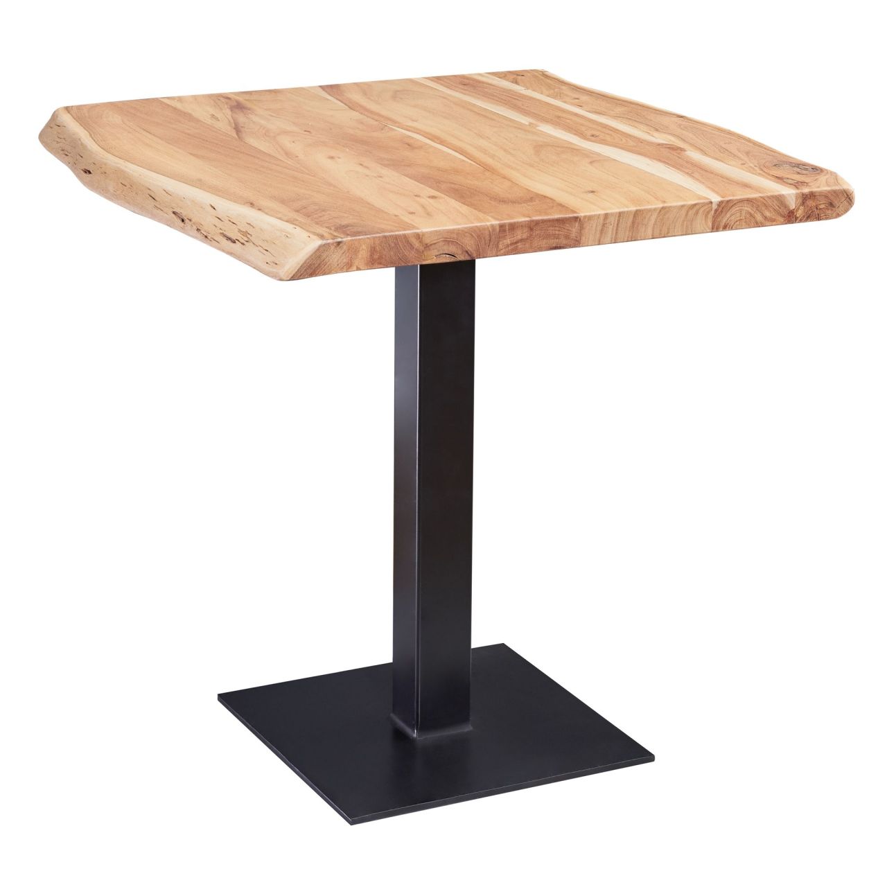 Esstisch Baumkante 80 x 75 x 75 cm Akazie Massivholz Esszimmertisch, Kleiner Holztisch Esszimmer, Designer Küchentisch Quadratisch Esstisch Baumkante 80 x 75 x 75 cm Akazie Massivholz Esszimmertisch, Kleiner Holztisch Esszimmer, Designer Küchentisch Quadratisch