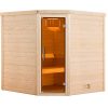 Weka Premium Massivholzsauna Turku 2 - 45mm Eckeinstieg-9,0 kW Saunaofen OS inkl. Steuerung- Ganzglastür und Fensterelement - Gallery 5 Weka Premium Massivholzsauna Turku 2 - 45mm Eckeinstieg-9,0 kW Saunaofen OS inkl. Steuerung- Ganzglastür und Fensterelement