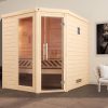 Weka Premium Massivholzsauna Turku 2 - 45mm Eckeinstieg-9,0 kW Saunaofen OS inkl. Steuerung- Ganzglastür und Fensterelement - Gallery 3 Weka Premium Massivholzsauna Turku 2 - 45mm Eckeinstieg-9,0 kW Saunaofen OS inkl. Steuerung- Ganzglastür und Fensterelement