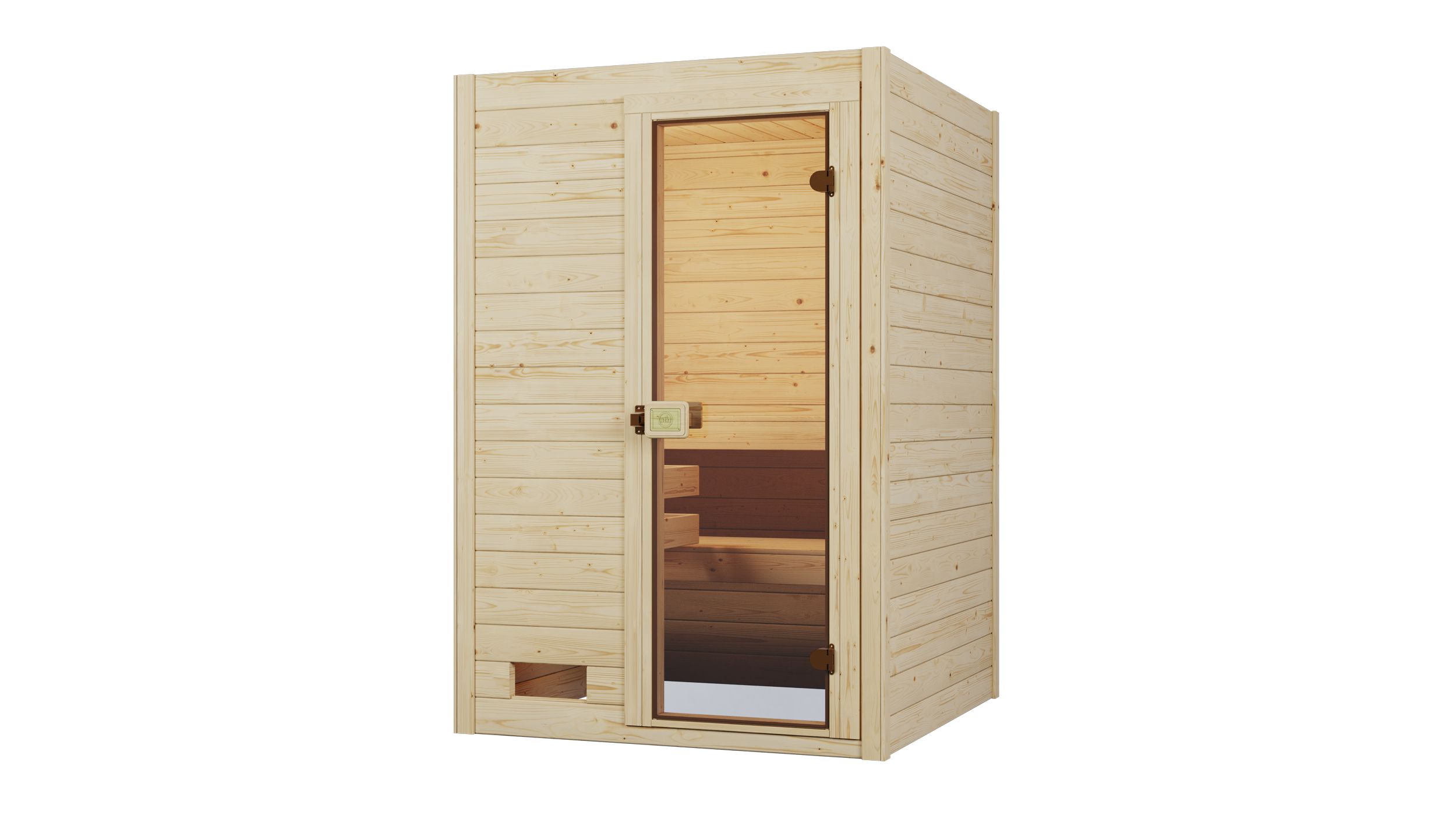 Weka Sauna Valida Gr. 1 mit Glastür - Massivholzsauna 38 mm - Ohne Ofen