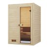 Weka Sauna Valida Gr. 1 mit Glastür - Massivholzsauna 38 mm - Ohne Ofen