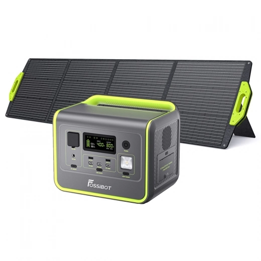 FOSSiBOT F800 + 1 Stück FOSSiBOT SP200 200W Solarpanel-Kit - Grün