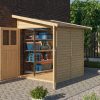 Gartenhaus Holz WANDLITZ 2 181 x 181 m 19 mm Anbauschauppen Naturbelassen - Gallery 3 Gartenhaus Holz WANDLITZ 2 181 x 181 m 19 mm Anbauschauppen Naturbelassen