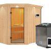 Karibu Sauna Carin 9kW BioOfen Steuergerät Inkl. Dachkranz