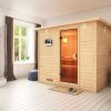 Karibu Sauna Sonara -Ohne Ofen-Inkl. Dachkranz