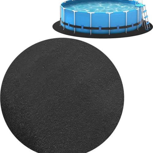 Aufstellpoolmatte, Poolbodenmatte, Runde Poolmatte Für Streifen Durch Perforation, Durchmesser 4,6 M - Lntyq