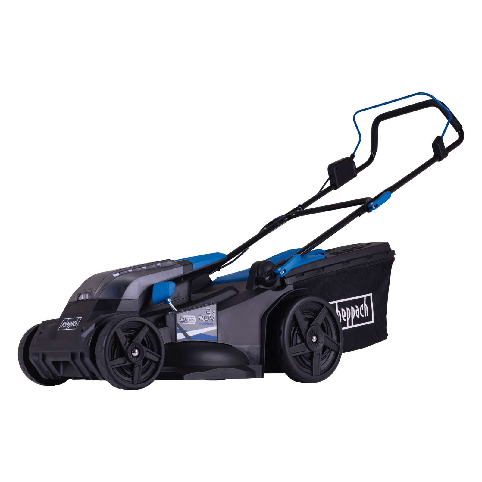 Akku-Rasenmäher BC-MP430-X Scheppach | Brushless | 43cm Schnittbreite | für 600-700 m2 | 50L Korb