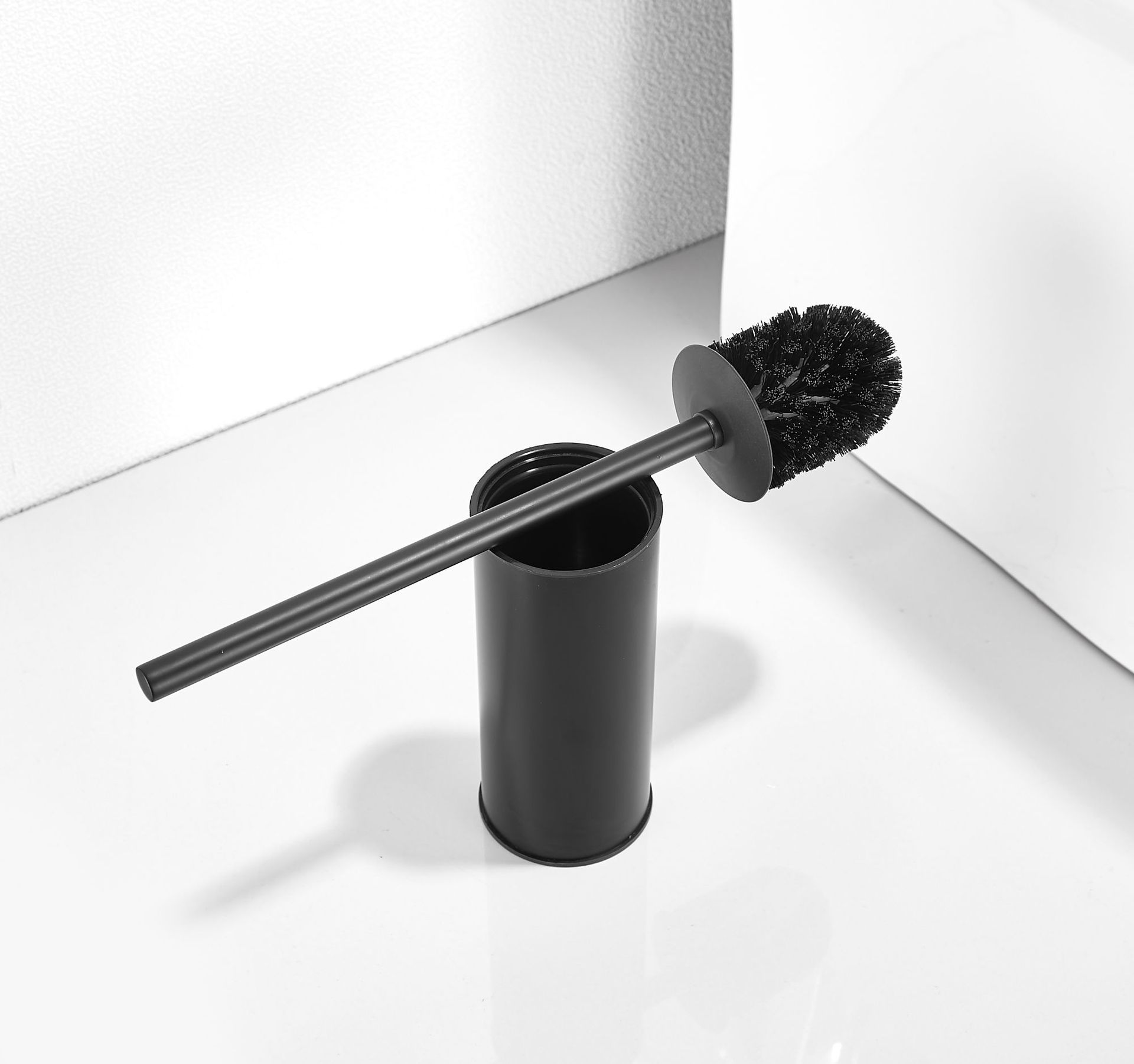 Toilettenbürstenhalter Aus Edelstahl Für Die Badezimmerdekoration (schwarz) Toilettenbürstenhalter Aus Edelstahl Für Die Badezimmerdekoration (schwarz)