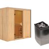 Karibu Sauna Variado - 68 mm-9 kW Ofen integr. Steuerung