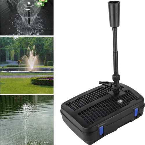 Tonchean - 4-in-1 Teichpumpe Mit Filter, 11w Uv-filter, 2500l/h, 10m Stromkabel Für Brunnen Und Garten