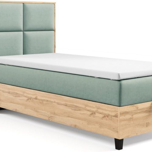 Best For Home Boxspringbett mit Bettkasten Trinity K-2 Plate Single Bonellfederkern inkl. Topper Home & Kitchen