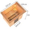 Karibu Woodfeeling Sauna Selena - 38 mm Bronzierte Ganzglastür Ohne Dachkranz 3,6 kW Plug&Play Ofen integr. Steuerung