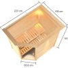 Karibu Woodfeeling Sauna Jella - 38 mm Bronzierte Ganzglastür Inkl. Dachkranz 3,6 kW Plug&Play Ofen inkl. Steuergerät