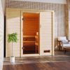 Karibu Woodfeeling Sauna Adelina - 38 mm Bronzierte Ganzglastür Ohne Dachkranz 9 kW Bio-Kombiofen inkl. Steuergerät - Gallery 2 Karibu Woodfeeling Sauna Adelina - 38 mm Bronzierte Ganzglastür Ohne Dachkranz 9 kW Bio-Kombiofen inkl. Steuergerät