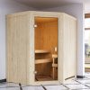 Karibu Woodfeeling Sauna Faurin - 68 mm Aktionssauna Bronzierte Ganzglastür Ohne Dachkranz 9 kW Ofen integr. Steuerung - Gallery 2 Karibu Woodfeeling Sauna Faurin - 68 mm Aktionssauna Bronzierte Ganzglastür Ohne Dachkranz 9 kW Ofen integr. Steuerung