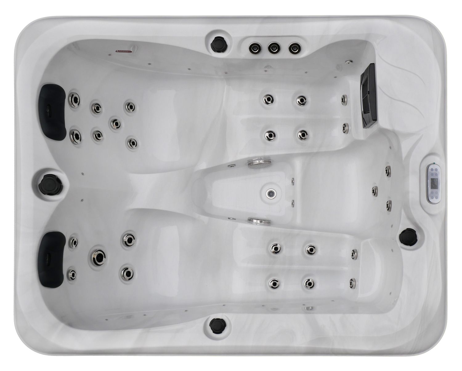 TroniTechnik Outdoor Whirlpool Enna inkl. Heizung, Hydromassage, Sanitäracryl und Farblicht