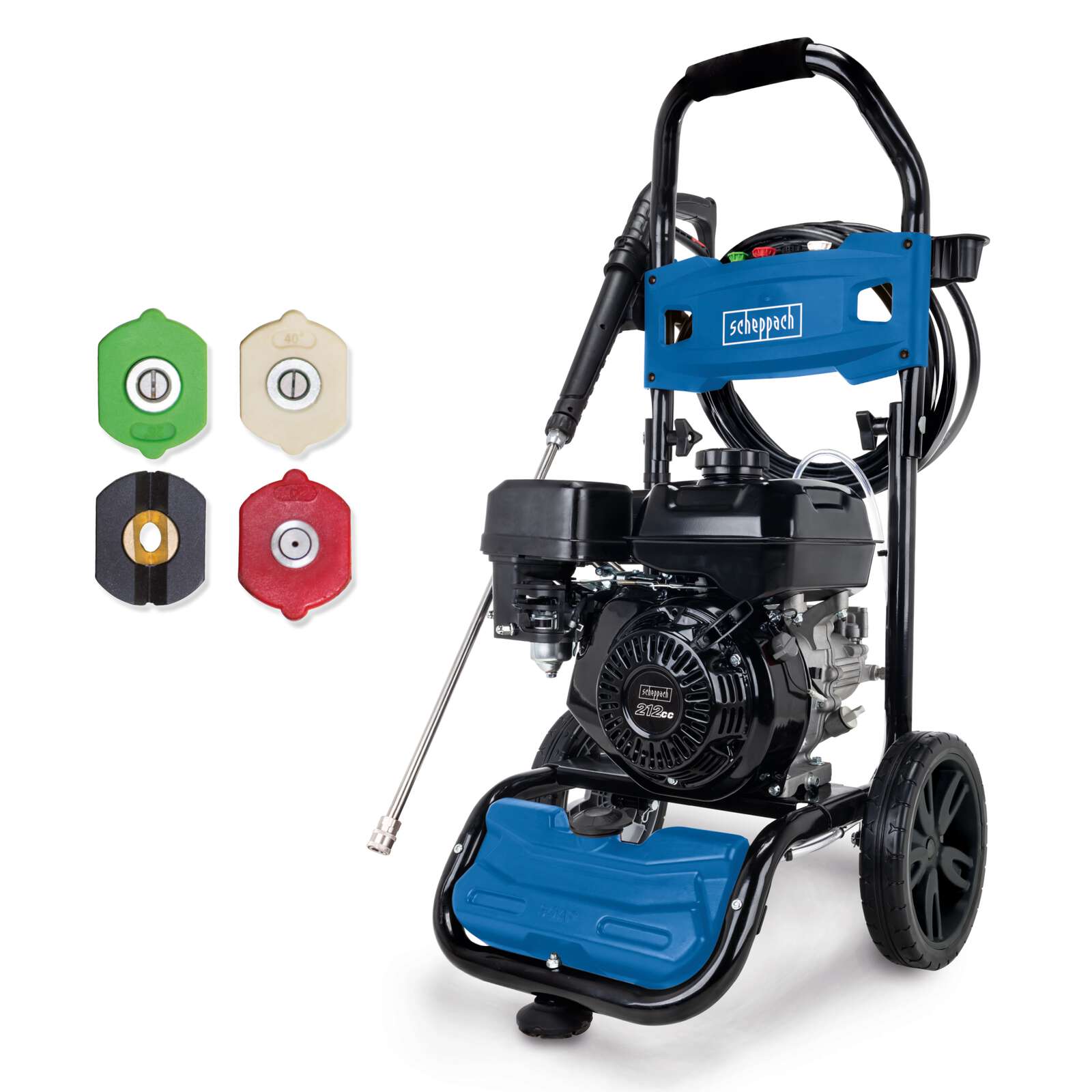 Benzin Hochdruckreiniger HCP5000 Scheppach - 4,3kW | 5,9PS | max. 241bar | 9,2m Hochdruckschlauch Benzin Hochdruckreiniger HCP5000 Scheppach - 4,3kW | 5,9PS | max. 241bar | 9,2m Hochdruckschlauch