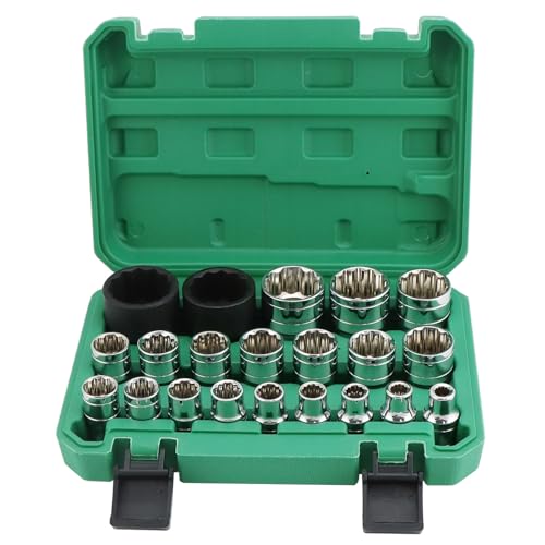 [nie Benutzt]21-teiliger Steckschlüsselsatz, 8–36 Mm Steckschlüssel, 1/2-zoll-spline-steckschlüssel, 12-kant-steckschlüssel