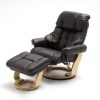 CALGARY Relaxer inkl. Hocker - Braun / Natur CALGARY Relaxer inkl. Hocker - Braun / Natur
