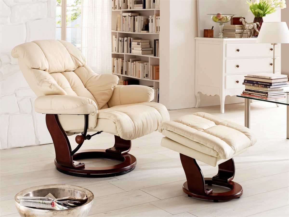 CALGARY Relaxer inkl. Hocker - Braun / Natur - Gallery 4 CALGARY Relaxer inkl. Hocker - Braun / Natur