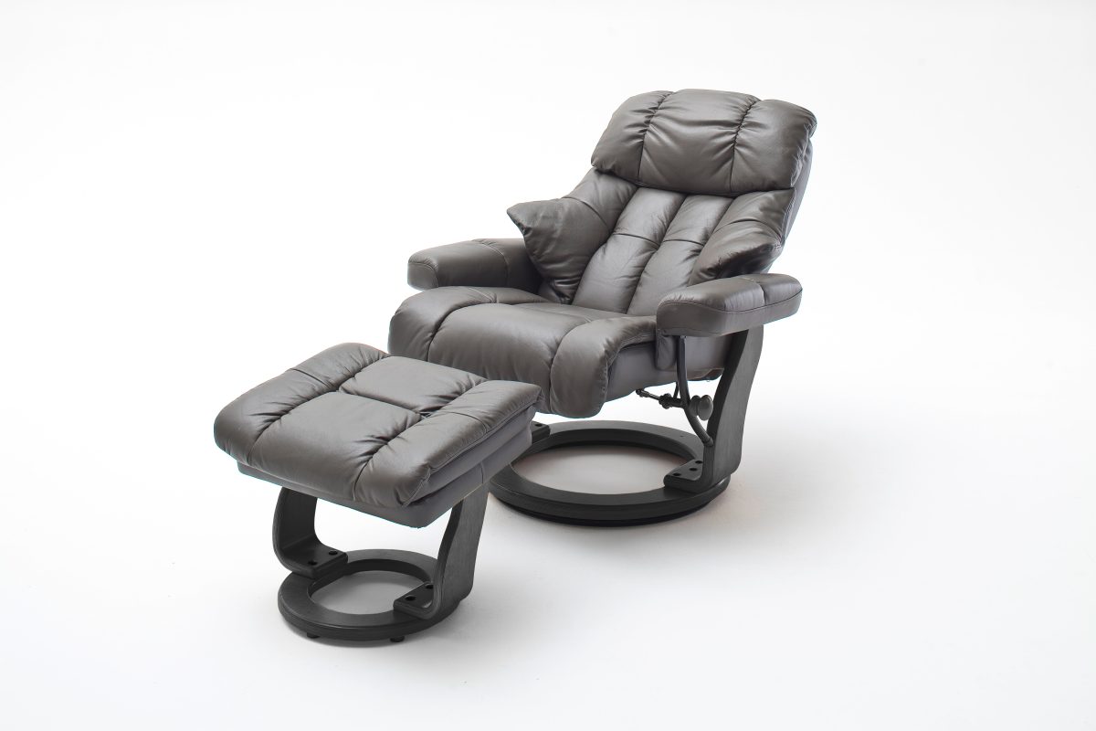 CALGARY Relaxer inkl. Hocker - Braun / Natur - Gallery 3 CALGARY Relaxer inkl. Hocker - Braun / Natur