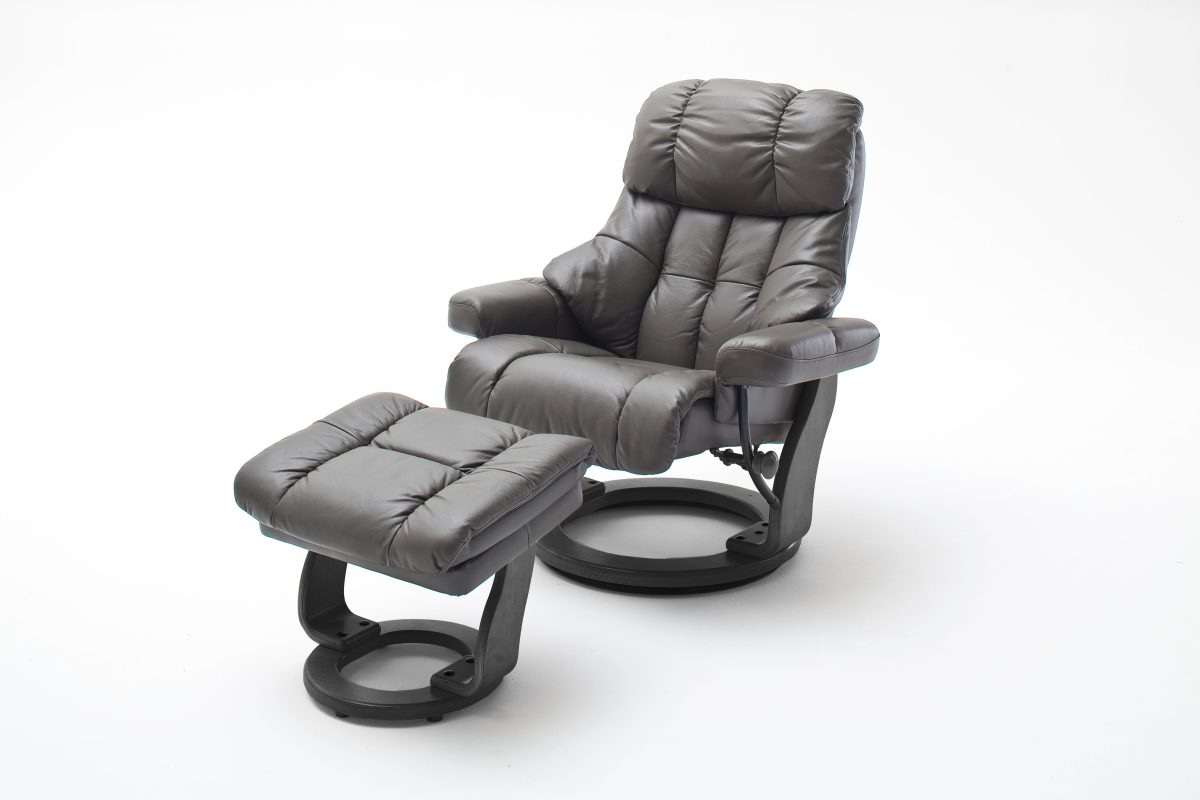CALGARY Relaxer inkl. Hocker - Braun / Natur - Gallery 2 CALGARY Relaxer inkl. Hocker - Braun / Natur