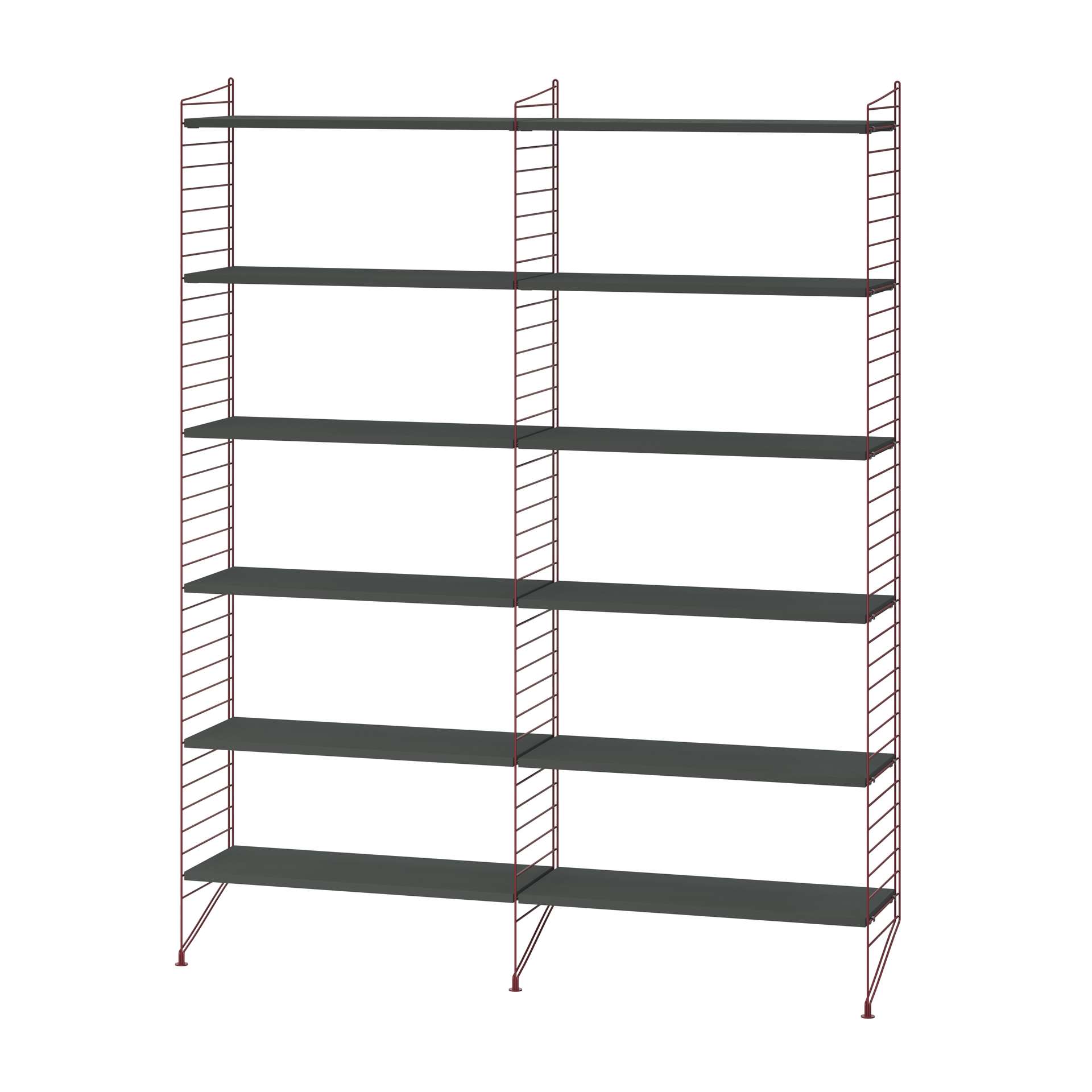 Bücherregal minimalistisch Dunkelrot Dunkelgrau - Gallery 1 Bücherregal minimalistisch Dunkelrot Dunkelgrau