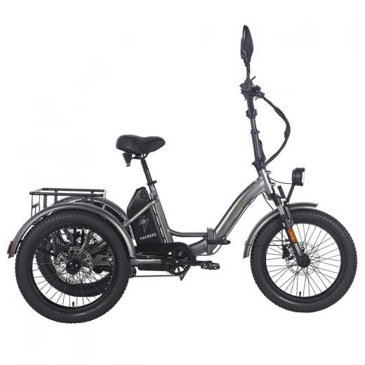 Fafrees F20 Mate faltbares elektrisches Lastendreirad EU L1e-B zertifizierte Version, 500W Motor - Grau
