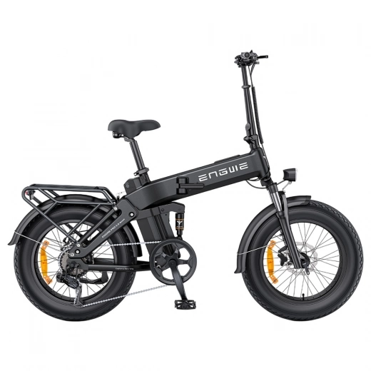 ENGWE Pro 3.0 Boost Fat-tire Elektrofahrrad, 250W Motor, 48V 15Ah Akku, 20*4.0 Zoll Reifen, 130km Reichweite - Schwarz