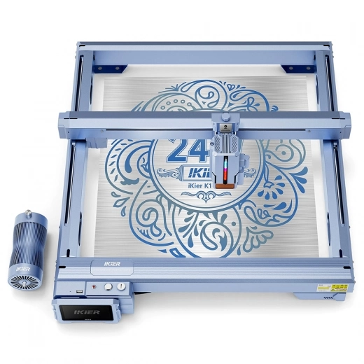 IKIER K1 Pro 24W Lasergravierer, 410mm×410mm Arbeitsbereich, 800mm/s Geschwindigkeit, 0.08mm×0.06mm Laserpunkt, 0.01mm Präzision IKIER K1 Pro 24W Lasergravierer, 410mm×410mm Arbeitsbereich, 800mm/s Geschwindigkeit, 0.08mm×0.06mm Laserpunkt, 0.01mm Präzision