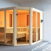 Karibu Multifunktions-Sauna Ava inkl. Infrarotstrahler mit Eckeinstieg 68 mm Ohne Dachkranz 9 kW Ofen inkl. Steuergerät - Gallery 3 Karibu Multifunktions-Sauna Ava inkl. Infrarotstrahler mit Eckeinstieg 68 mm Ohne Dachkranz 9 kW Ofen inkl. Steuergerät