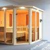 Karibu Multifunktions-Sauna Ava inkl. Infrarotstrahler mit Eckeinstieg 68 mm Ohne Dachkranz 9 kW Ofen inkl. Steuergerät - Gallery 2 Karibu Multifunktions-Sauna Ava inkl. Infrarotstrahler mit Eckeinstieg 68 mm Ohne Dachkranz 9 kW Ofen inkl. Steuergerät
