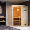 Karibu Woodfeeling Sauna Antonia - 38 mm Bronzierte Ganzglastür Inkl. Dachkranz 3,6 kW Plug&Play Bio-Kombiofen inkl. Steuergerät - Gallery 2 Karibu Woodfeeling Sauna Antonia - 38 mm Bronzierte Ganzglastür Inkl. Dachkranz 3,6 kW Plug&Play Bio-Kombiofen inkl. Steuergerät