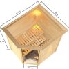 Karibu Woodfeeling Sauna Antonia - 38 mm Bronzierte Ganzglastür Inkl. Dachkranz 3,6 kW Plug&Play Bio-Kombiofen inkl. Steuergerät - Gallery 4 Karibu Woodfeeling Sauna Antonia - 38 mm Bronzierte Ganzglastür Inkl. Dachkranz 3,6 kW Plug&Play Bio-Kombiofen inkl. Steuergerät