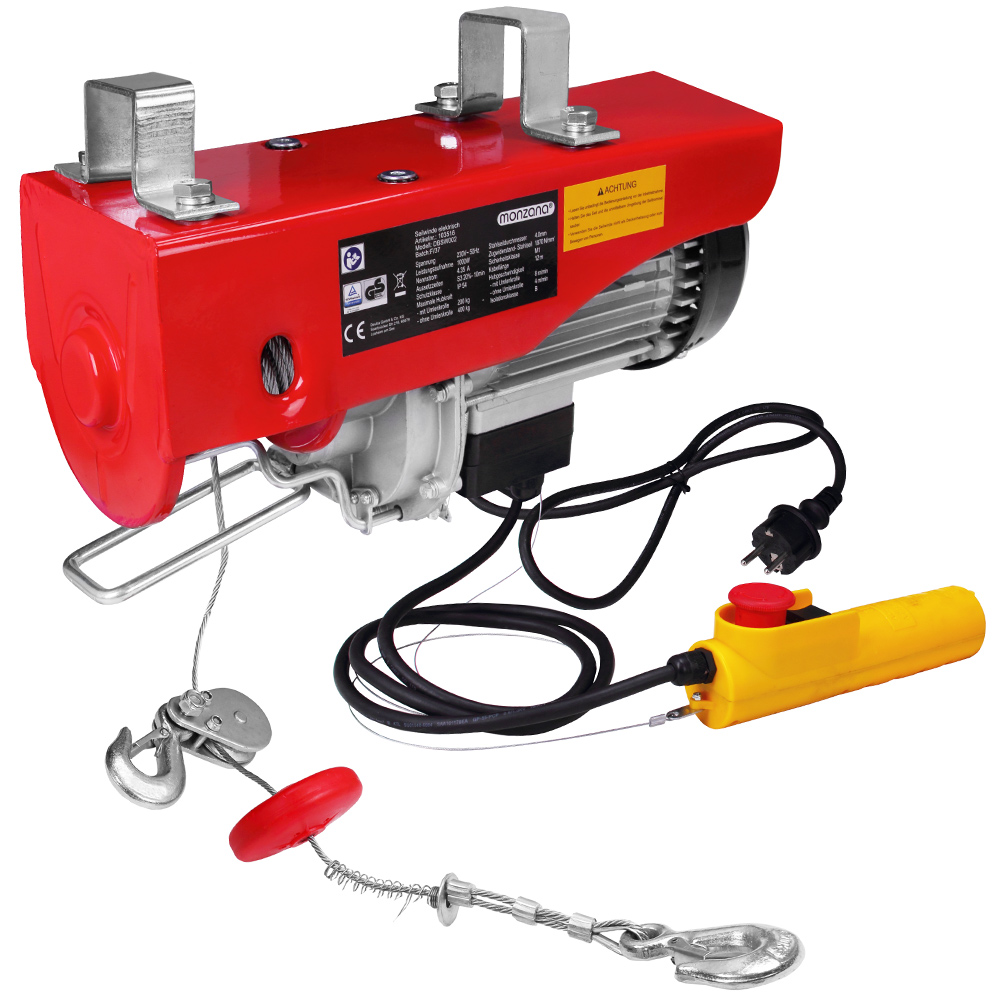 Seilwinde elektrisch 400/800 kg